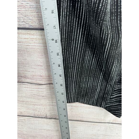 Athleta Relaxed Fit Arrival Pants Womens 14 Black Amara Striped Drawstring - Picture 10 of 10